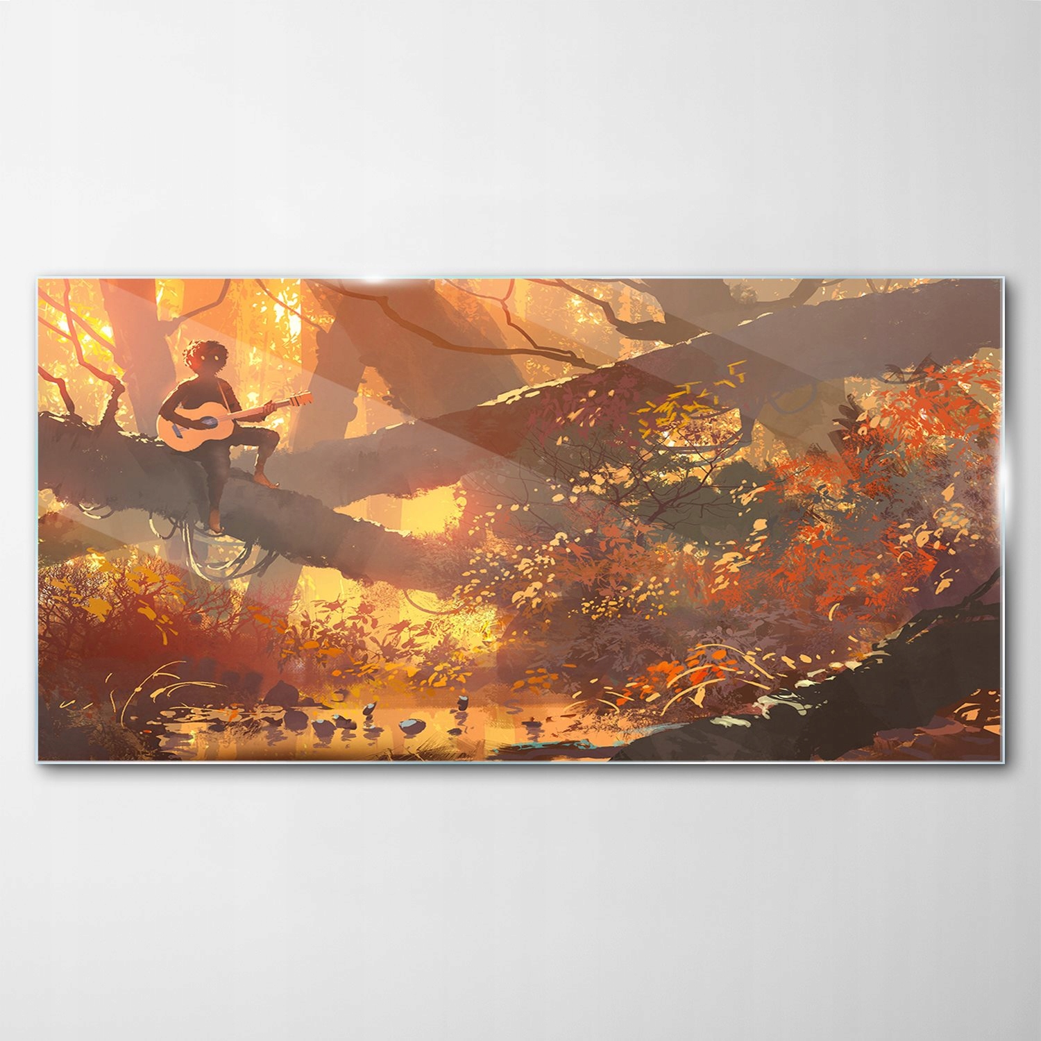 

Obraz na Szkle Dekor Gitara Jesień Drzewa 120x60