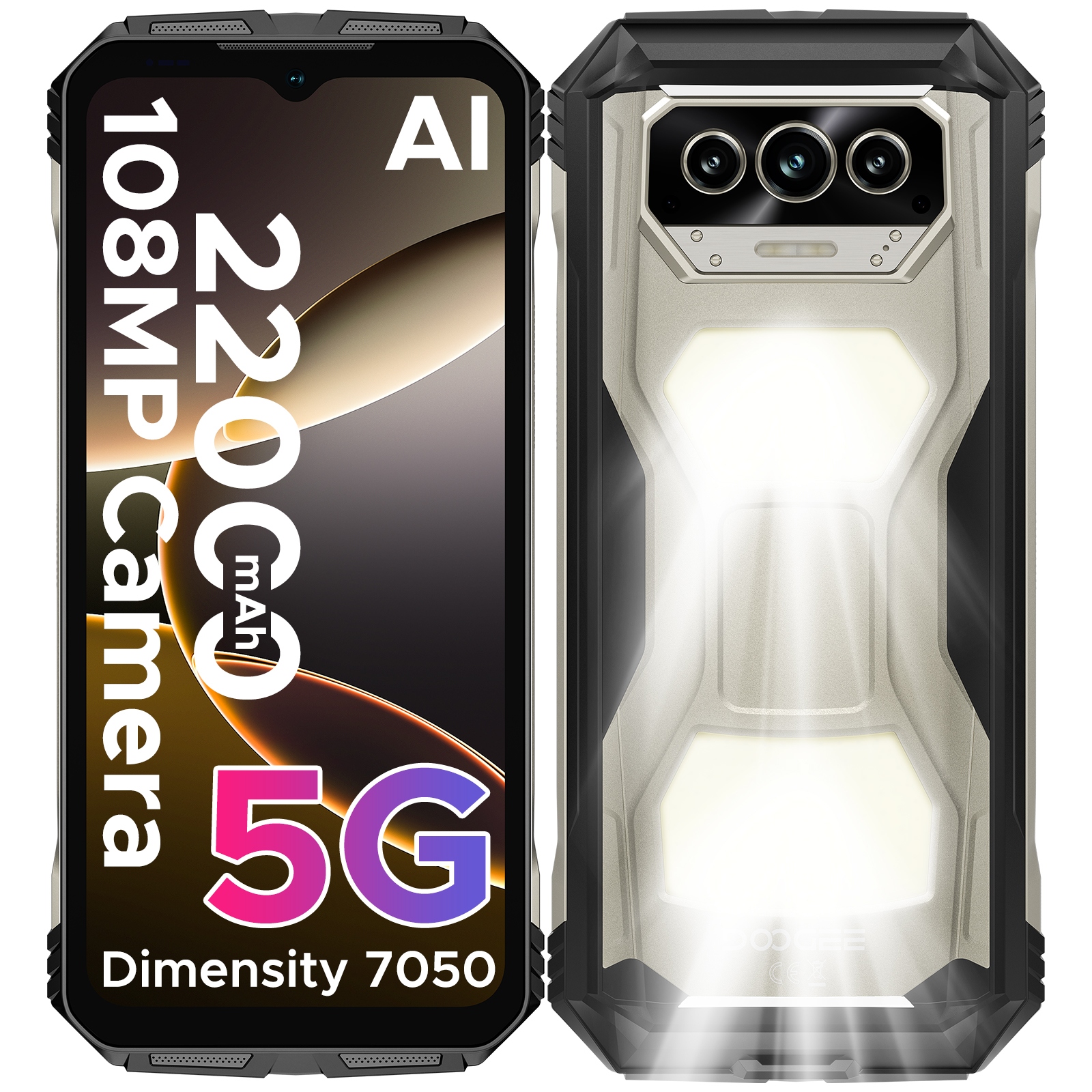 Smartphone Doogee Vmaxs 5G, 22000mAh, 108MP, 24+256GB, 6.58" 120Hz, Android, WiFi6