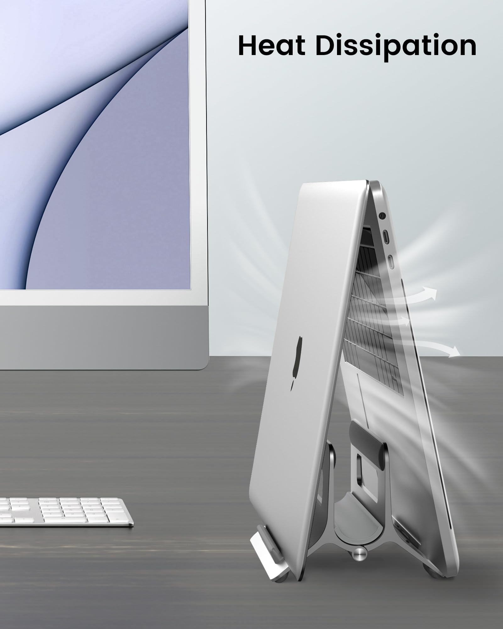 SODI ALUMINIOWY STOJAK PIONOWY NA LAPTOPA MACBOOK IPAD IPHONE — miniatura 5