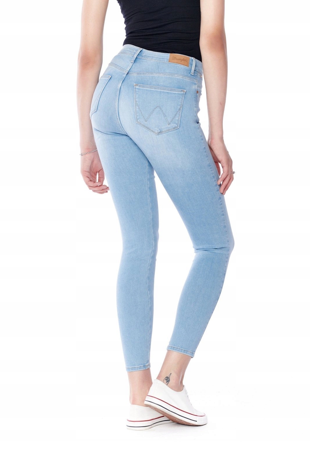 Dámské úzké nohavice džíny Wrangler High Skinny Soft Tide W27HUS28A 25/32
