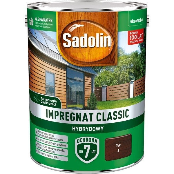 

Sadolin Classic impregnat 4,5L Tek Tik Teak 3