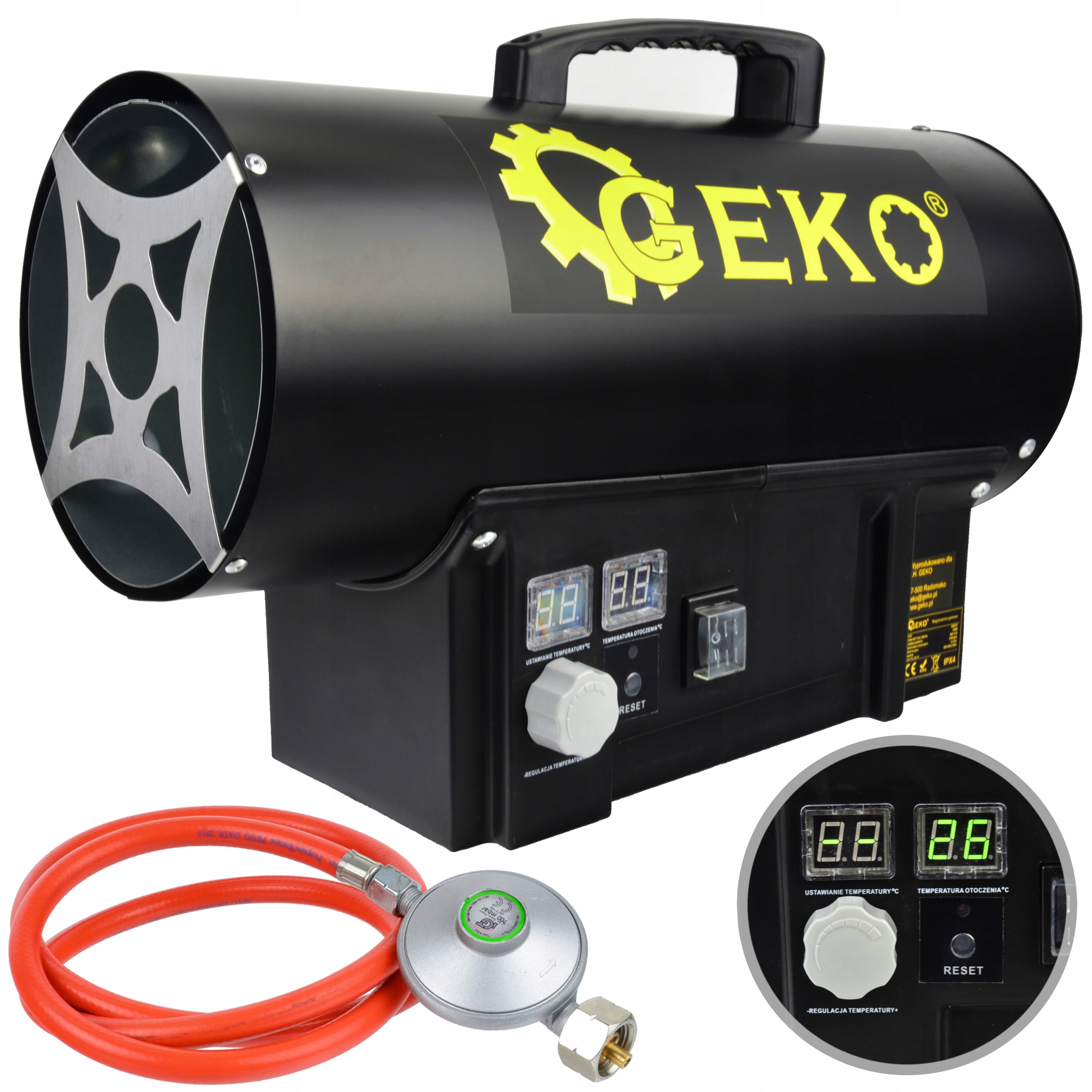 NAGRZEWNICA DMUCHAWA GAZOWA TERMOSTAT PIECYK 20kW