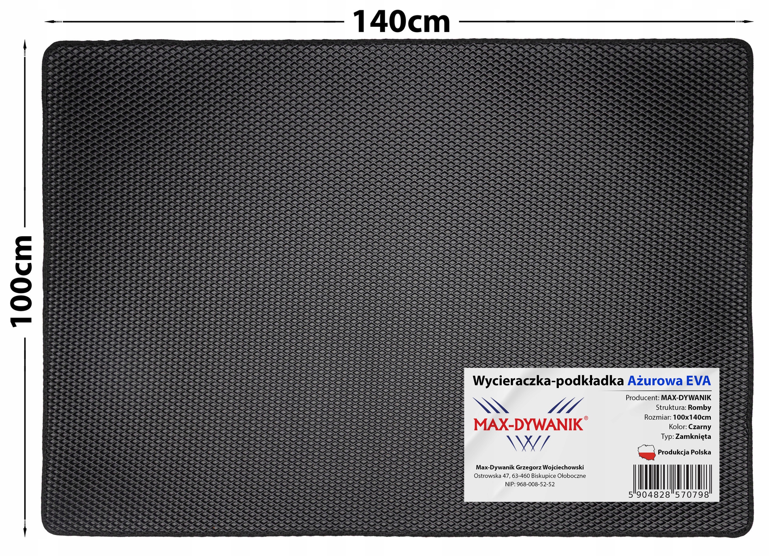 Voděodolná podložka pod záchod pro kočky 100x140
