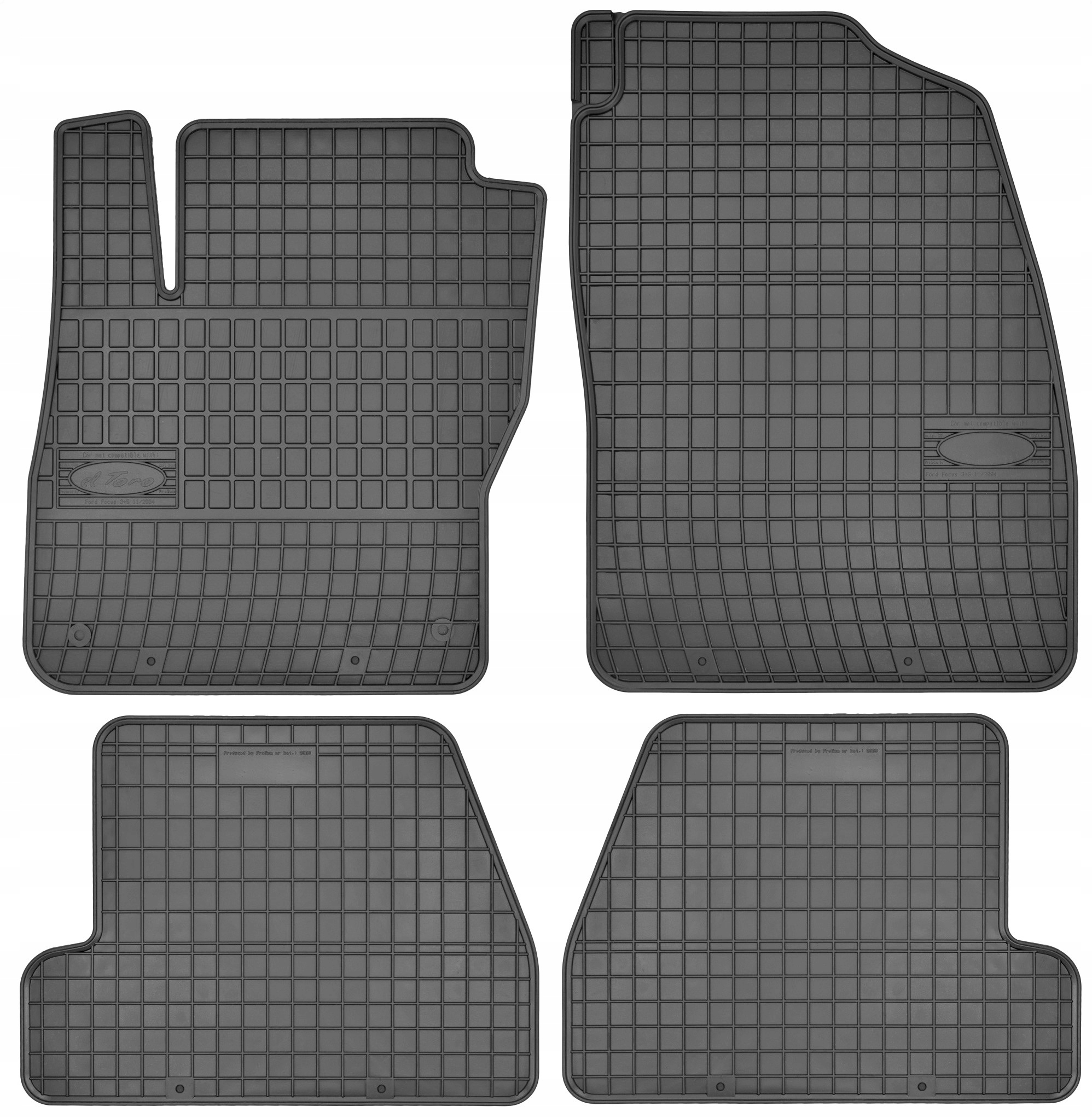 FORD FOCUS Mk3 (10-18) СКЛООЧИСНИКИ РЕЗИНОВІ ПО РОЗМІРУ