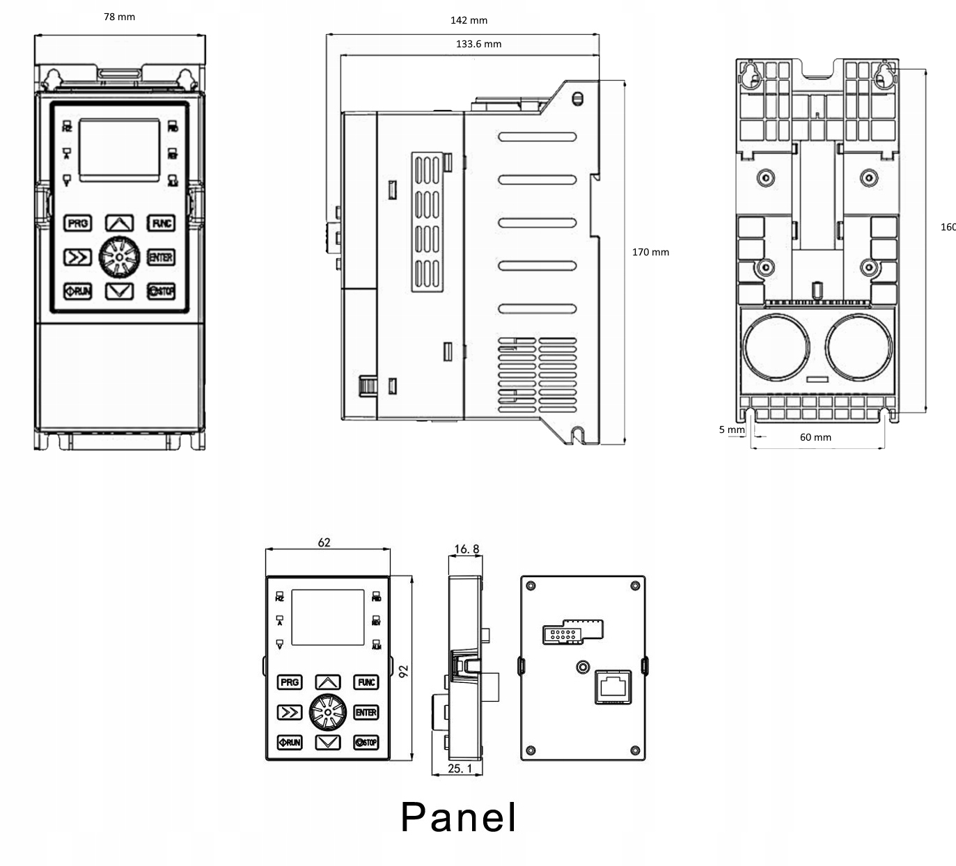 Falownik D11-S2-2R2G jednofazowy 1X230V, Wektorowy, 2.2kW, 9.6A EAN (GTIN) 0089926161842