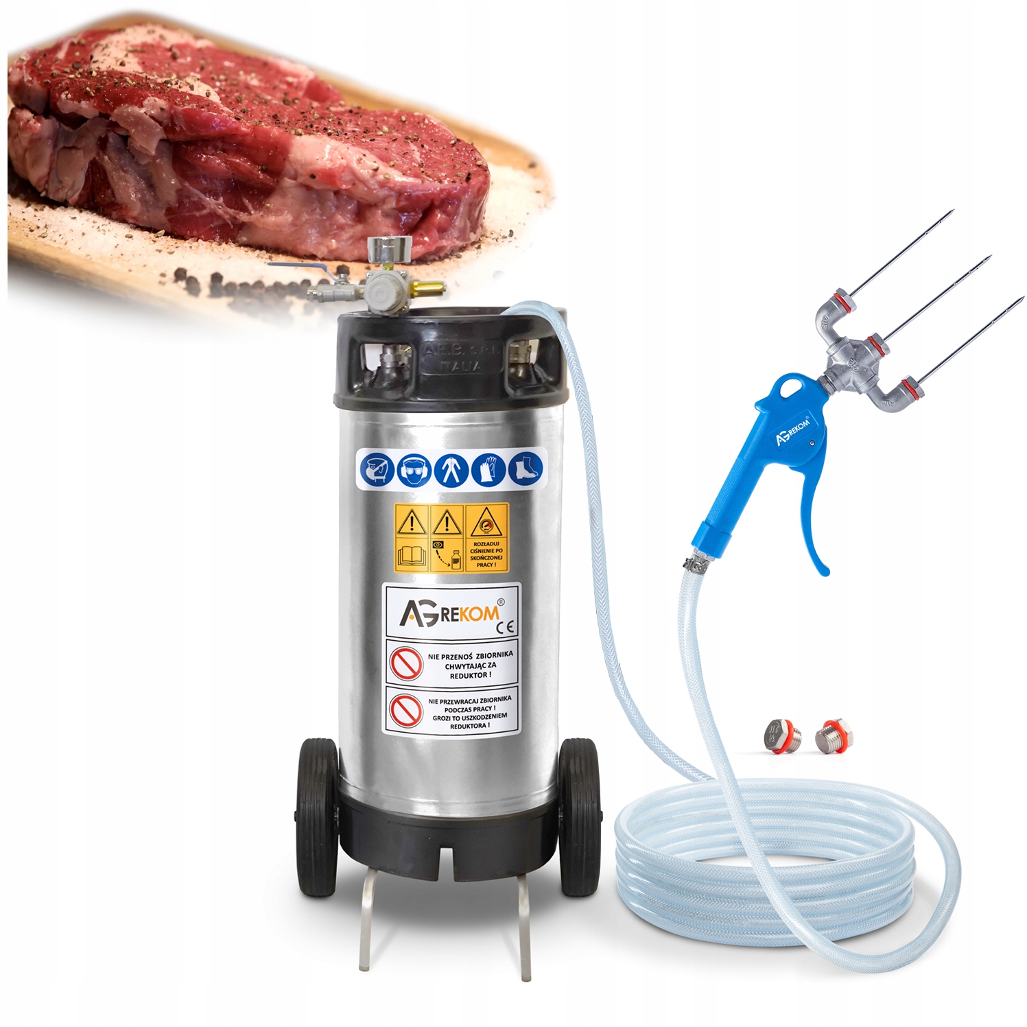 Elektrická Stříkačka Na Maso Pro 3 Jehly