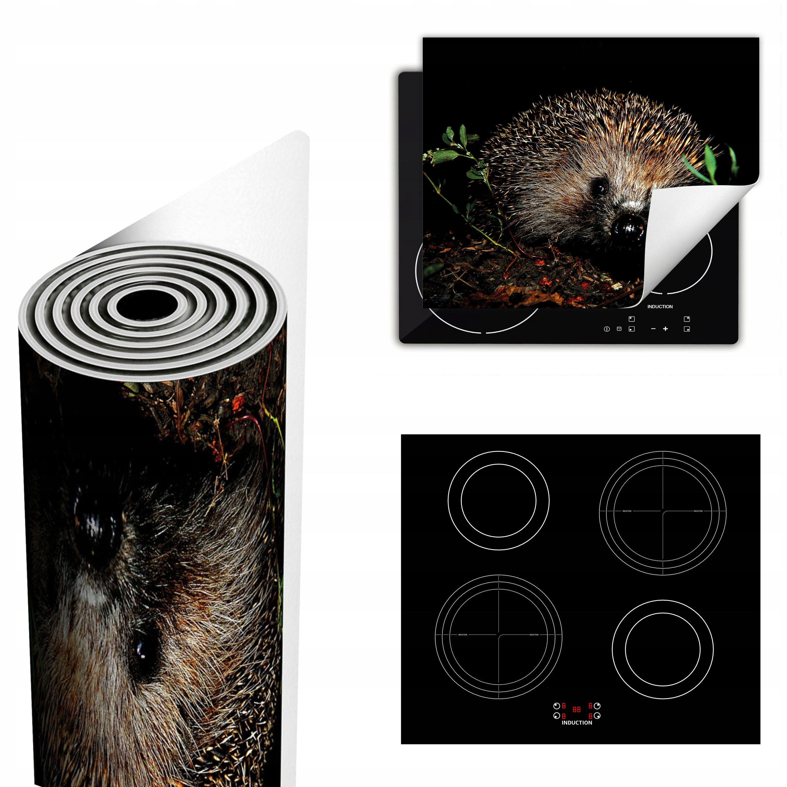 Ochranná Podložka Na Sporák Má Více Místa 60x52 černá ježek