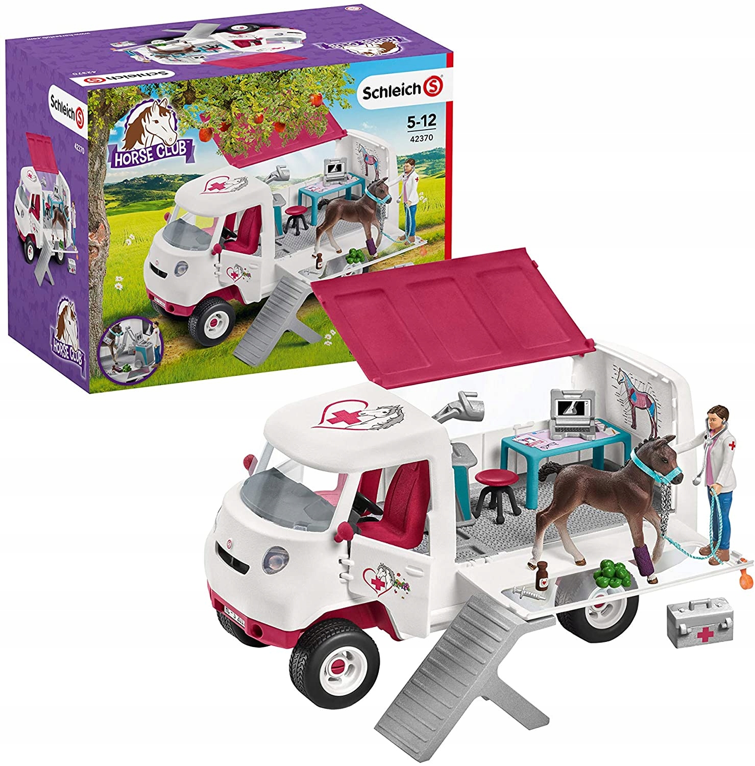 

Schleich Mobilna lecznica ze źrebakiem 42370