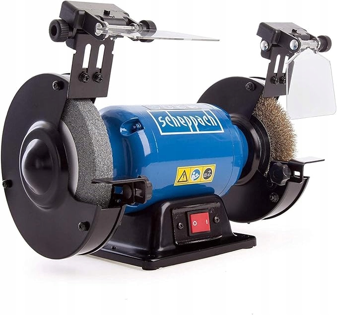 Szlifierka Stołowa Scheppach SM150LB Tarcza Szczotka Druciana Led