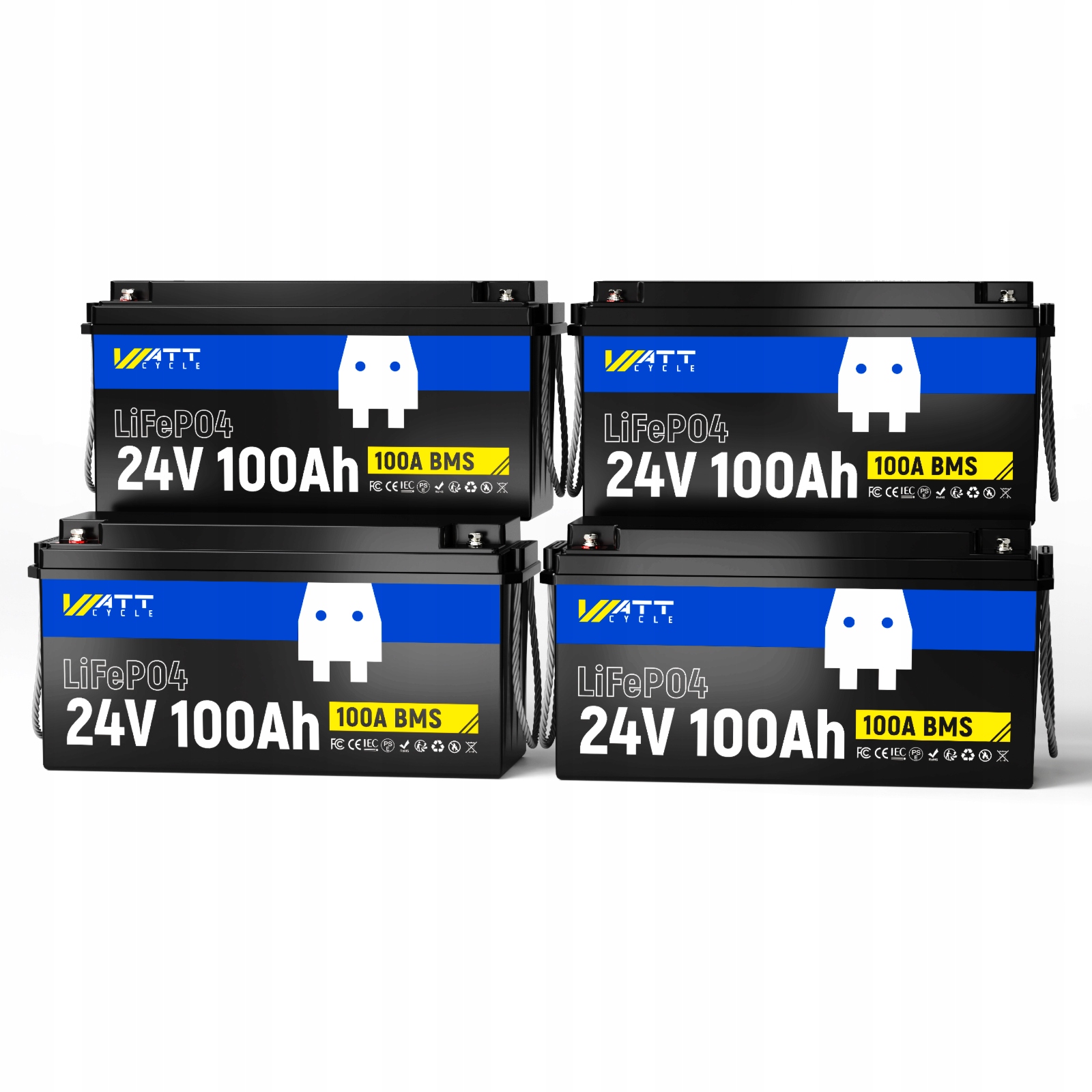4x Akumulátor LiFePO4 24V 100Ah Z Ltp Pre Ups A Núdzové Napájanie