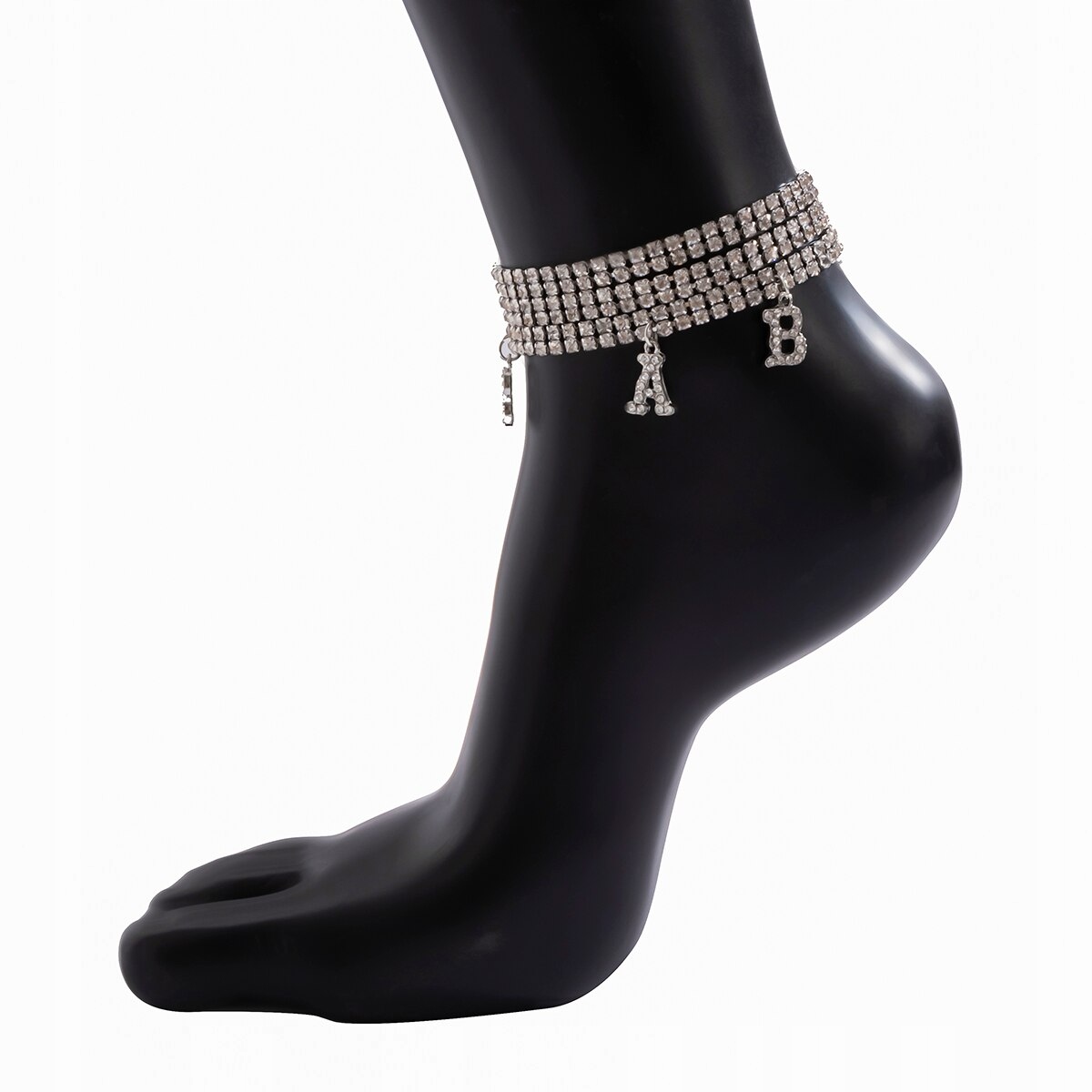 BIŻUTERIA BRANSOLETKA NA STOPĘ DIAMENTY BABY