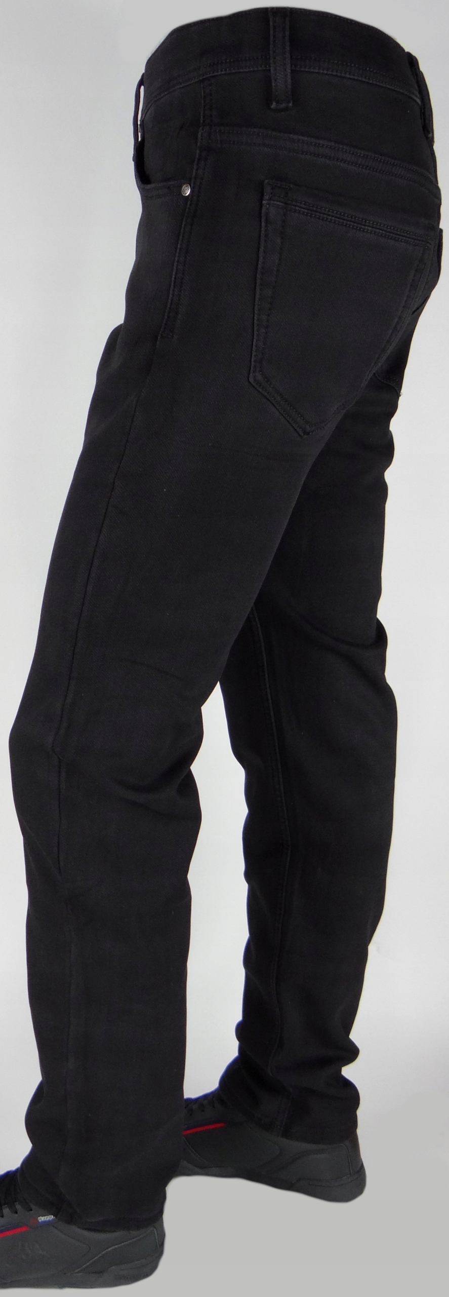 Spodnie OCIEPLANE M-Up r36 Rozciągliwe Jeansy CZARNE Różne Rozmiary Model Jeansy  Stretch Ocieplane Polarem Bardzo Miękkie