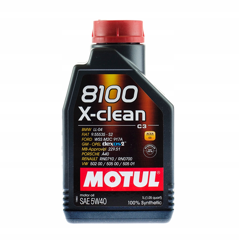 

Olej Syntetyczny Motul 8100 X-clean 5W40 C3 1L