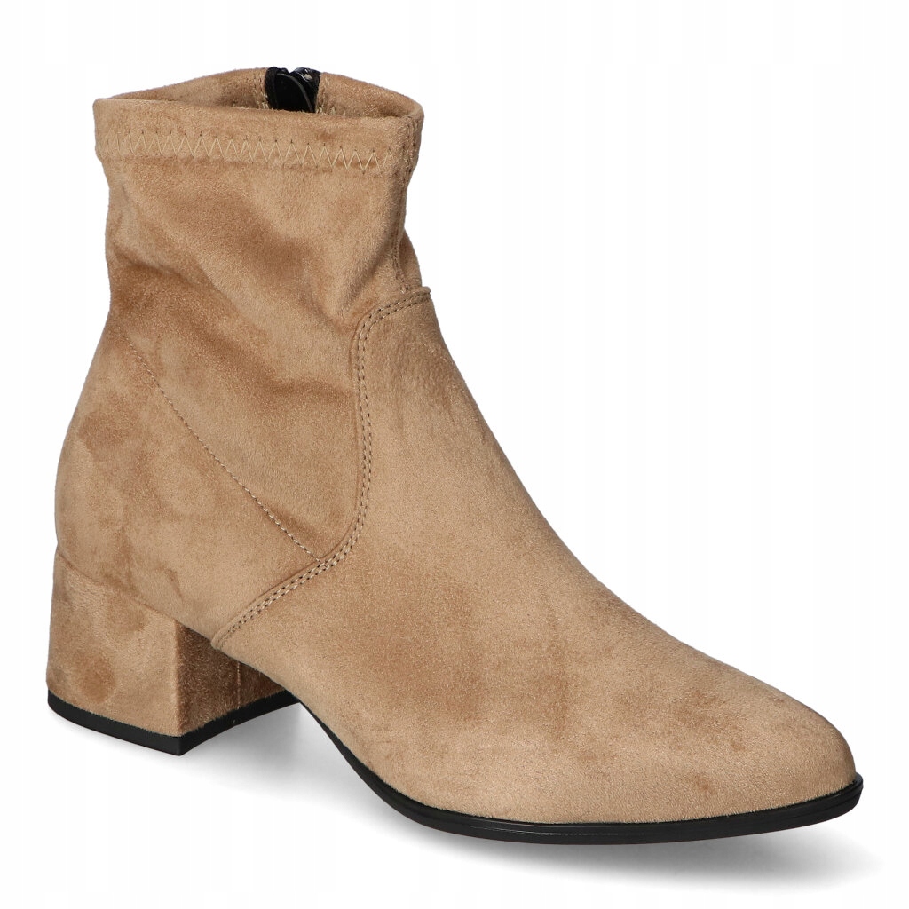 Kotníkové Boty Simone 20230/1798 Béžová semišová 38