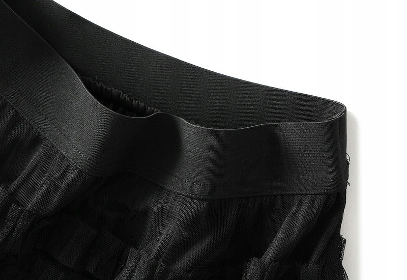 ZWIEWNA DŁUGA PLISOWANA TIULOWA SPÓDNICA NA GUMCE Rozmiar M