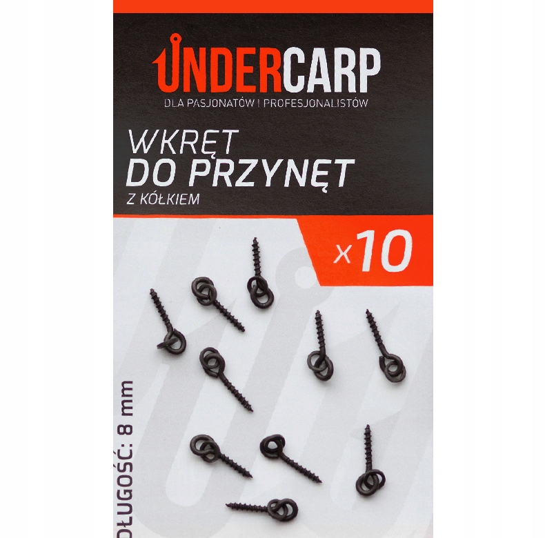 Wkręt do przynęt z kółkiem 8 mm UNDERCARP