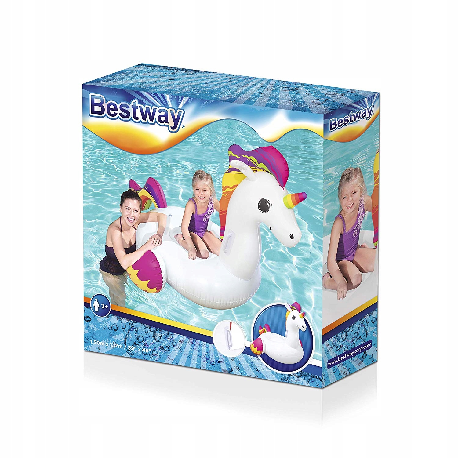 jednorożec do pływania 1,5x1,17m BESTWAY | 41114 — 3
