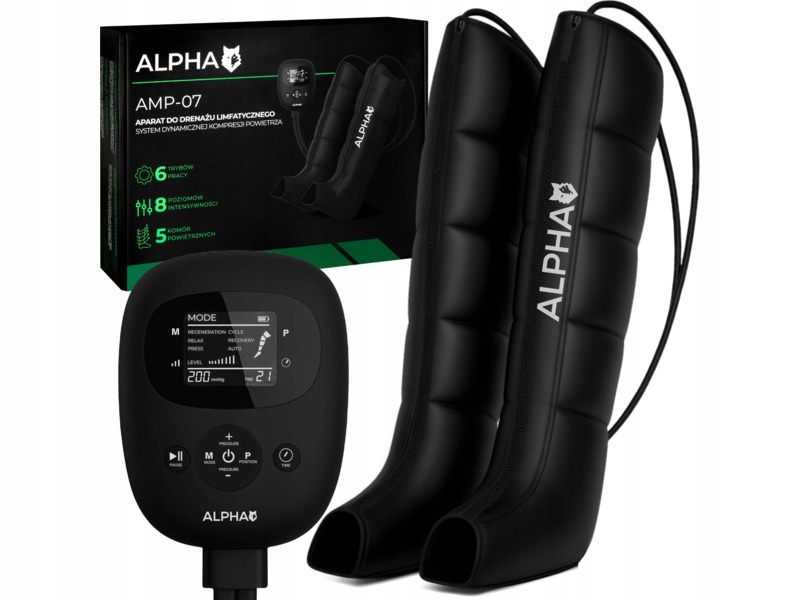 Masażer Limfatyczny do nóg Alpha AMP-07