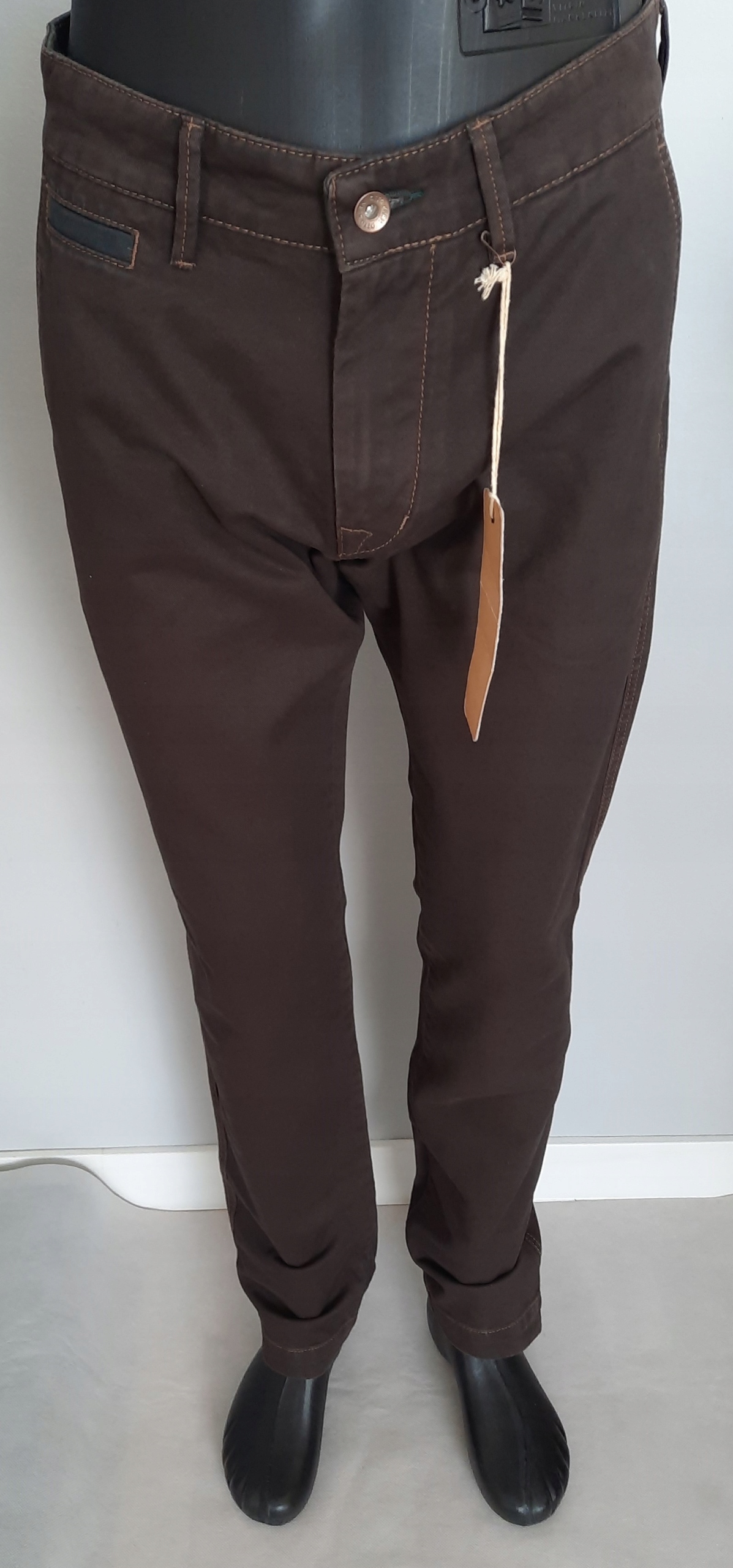 Pánské hnědé kalhoty Otto Kern vel. W 33 L 34