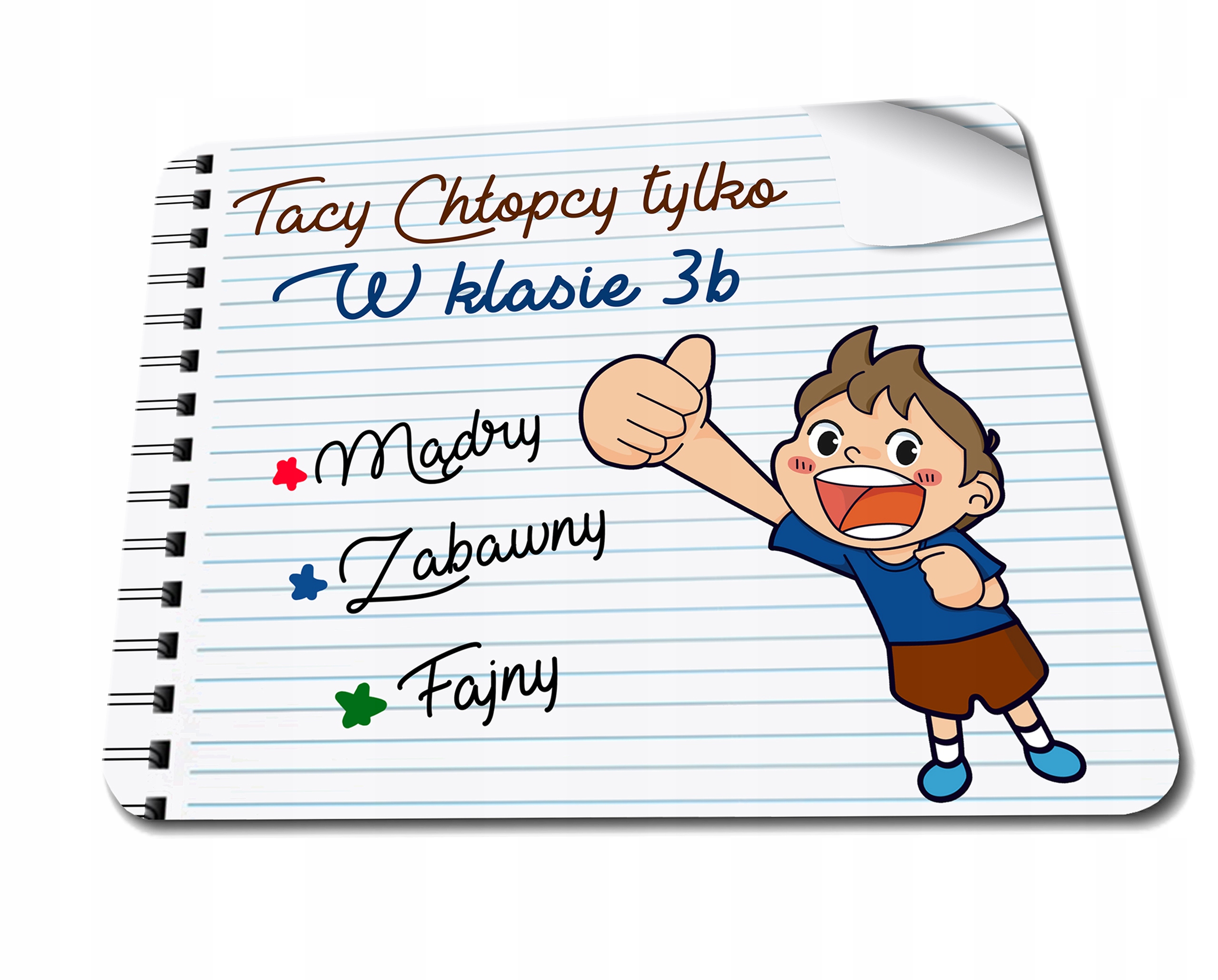 PODKŁADKA POD MYSZ na DZIEŃ CHŁOPAKA IMIĘ ! SZKOŁA