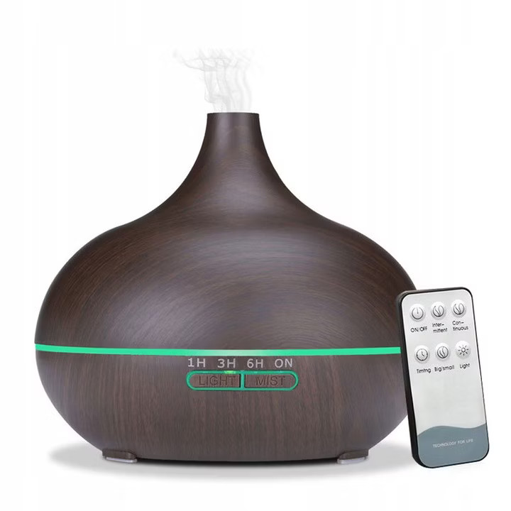 Dyfuzor zapachowy nawilżacz powietrza CIEMNY BRĄZ 550ml