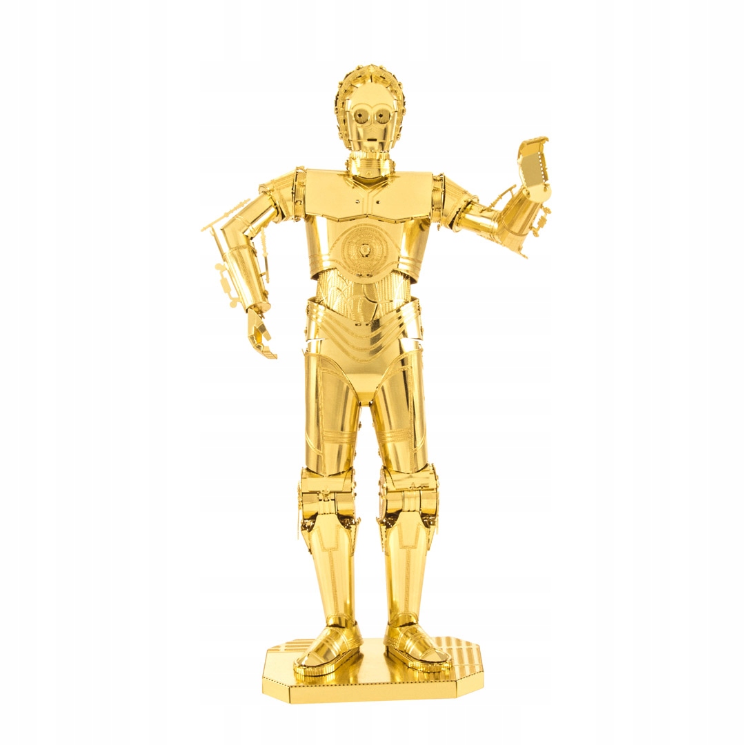 Metal Earth Luxusní ocelová stavebnice Star Wars C-3PO zlatý