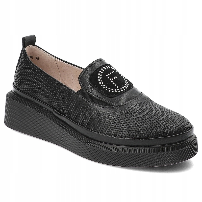 Černé polobotky Filippo Elegantní dámská obuv