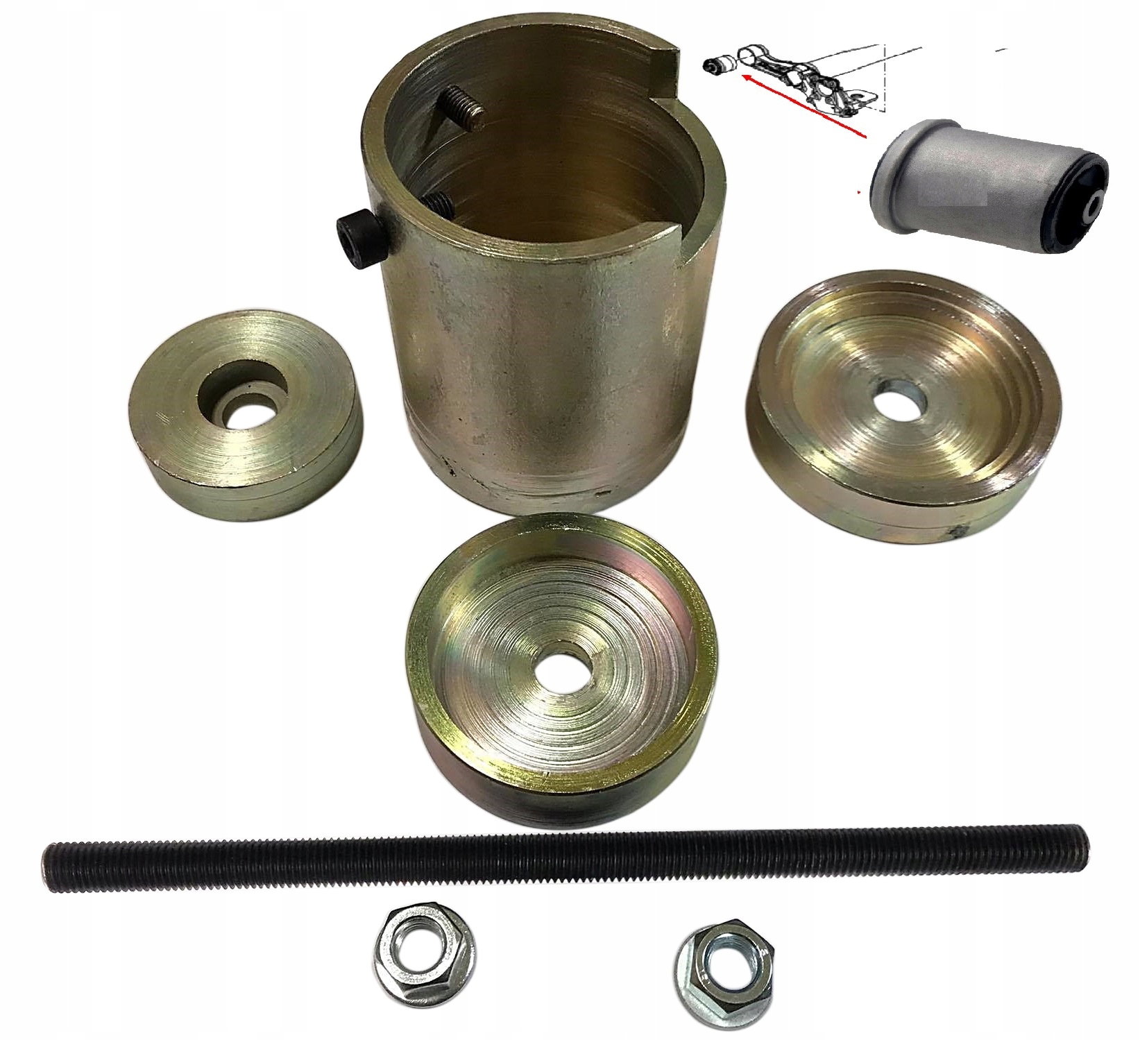 Nástroj Pro Stahovák Pro Montáž Pouzdra Nosníku Zadní Nápravy Opel Zafira C Astra J