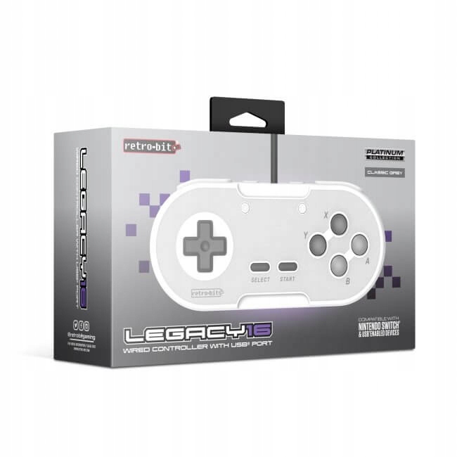 Pad przewodowy do konsoli Nintendo Switch szary