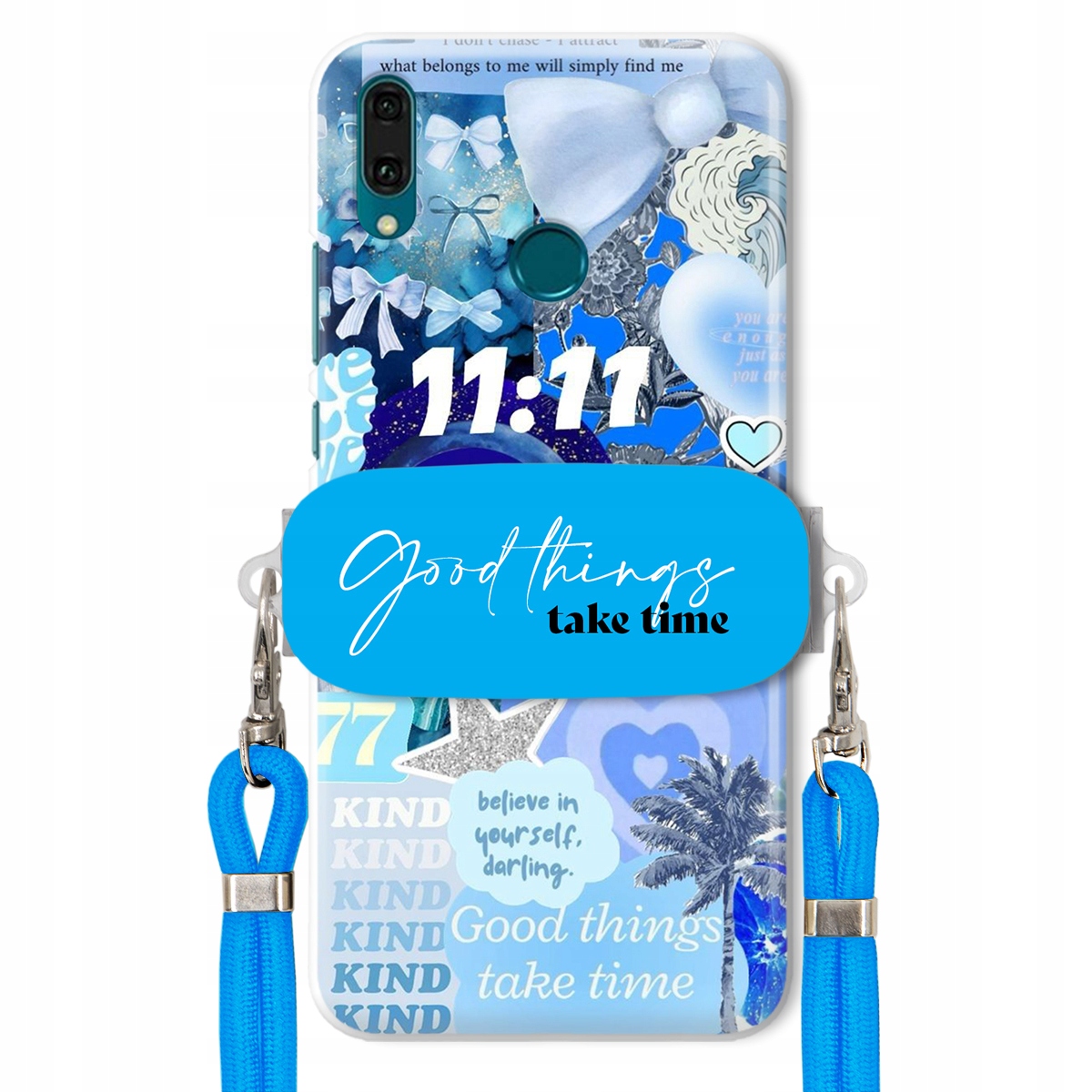 Puzdro pre Huawei Y9 2019 Držiak Crossbody vodítko Good Things Sea Lata