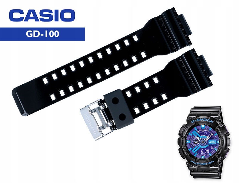 Pásek Casio GD-100 GD-110 GA-110 GA-120 lesklý
