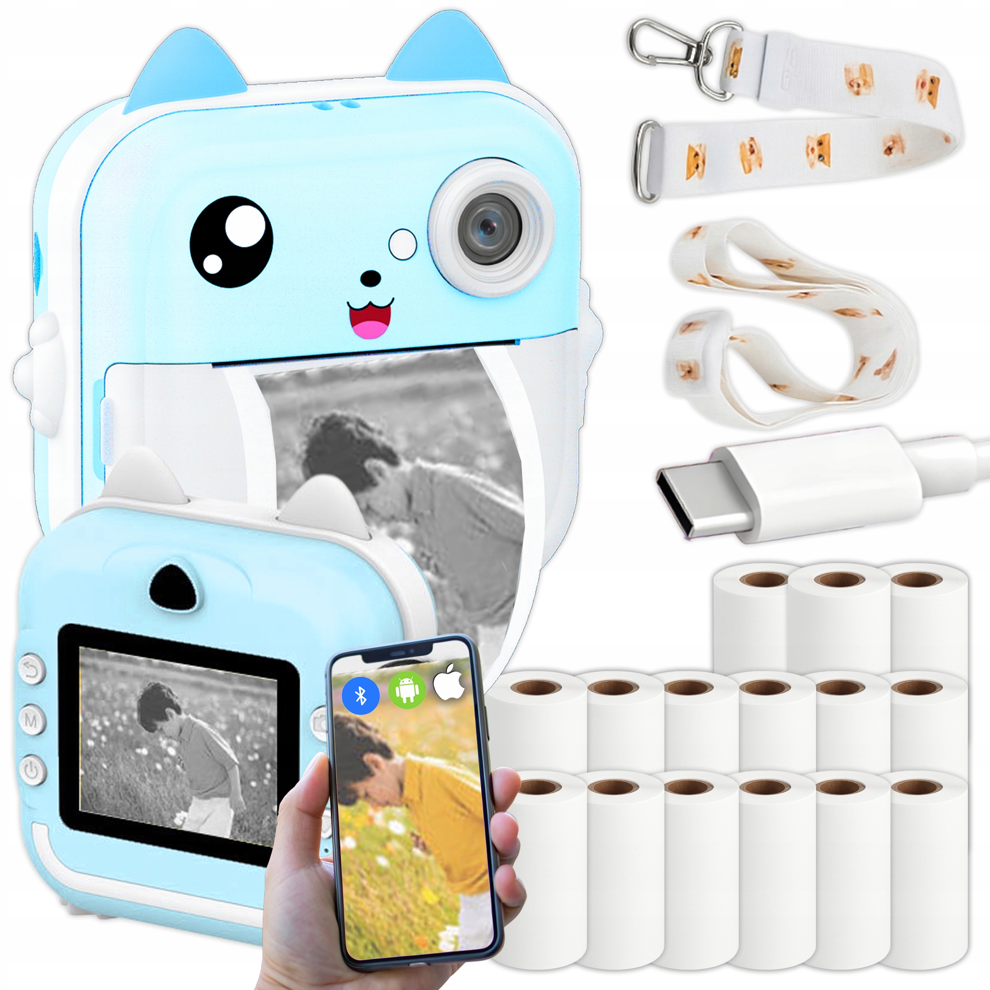 Drukuś Pro Instantní Termoaparát 15 Rolí Baterie 1200 mAh