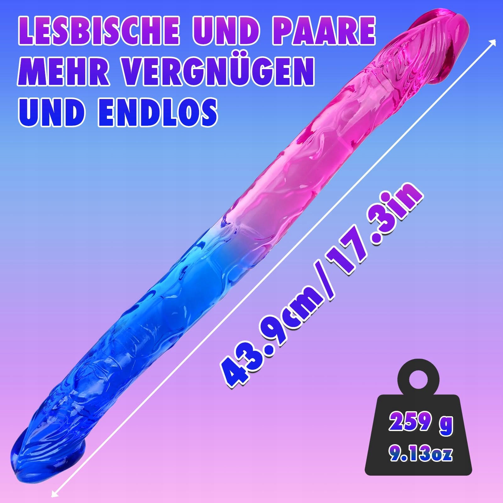 DOPPELDILDO Realistyczny Dildo Elastyczny G-Punkt Analny — miniatura 5