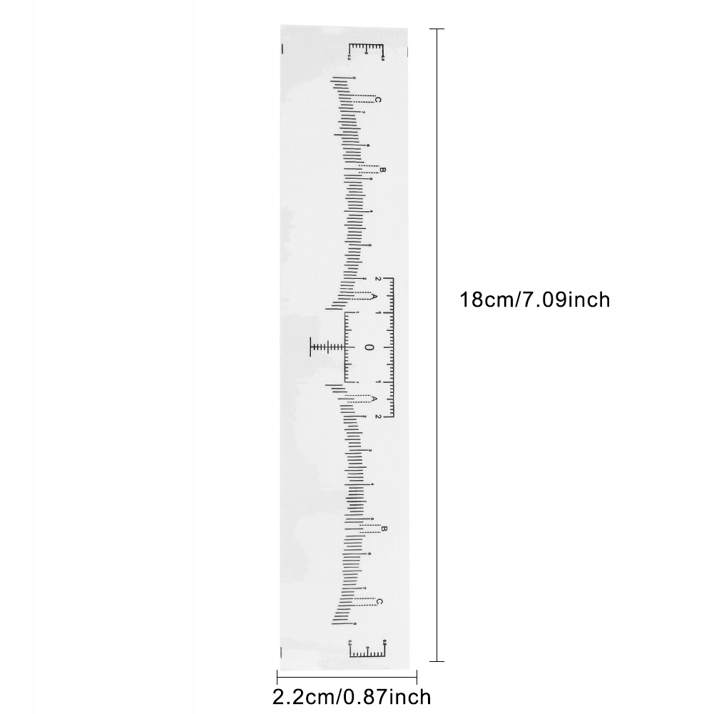 SAMOPRZYLEPNA LINIJKA MIARKA DO BRWI 100 SZTUK Wyrób medyczny nie