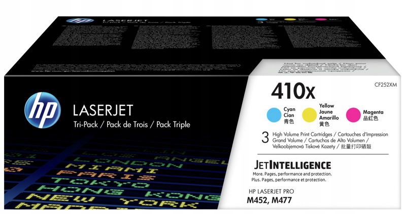 Hp 410X 3-pack Cmy, CF252XM