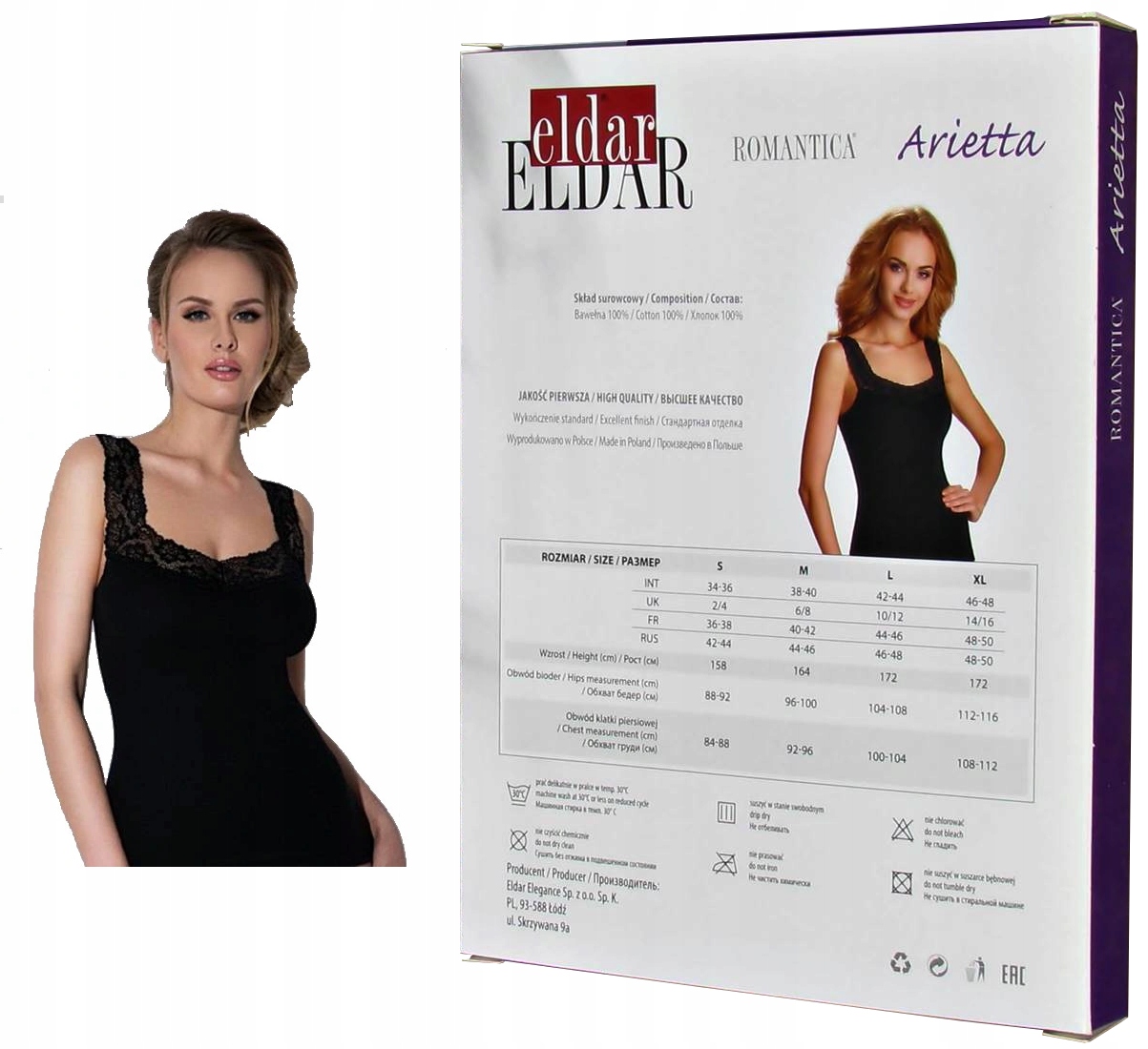 

Eldar Koszulka Arietta Bawełna 100% Czarna r.S