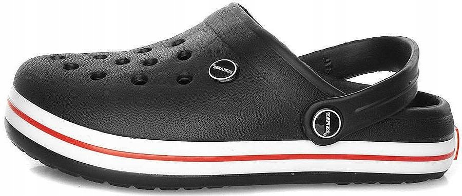 

Czarne Lekkie Klapki Chodaki Kroksy 41