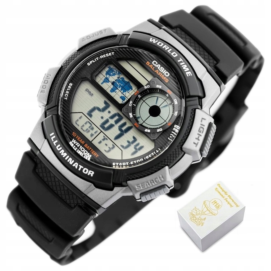 

Zegarek Casio dla chłopca Na Komunię Box +grawer