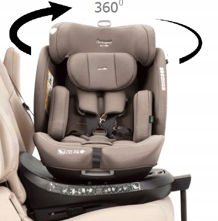 Carrello Octopus fotelik 0-36 kg 40-150 cm obrotowy 360° isofix, St Beige
