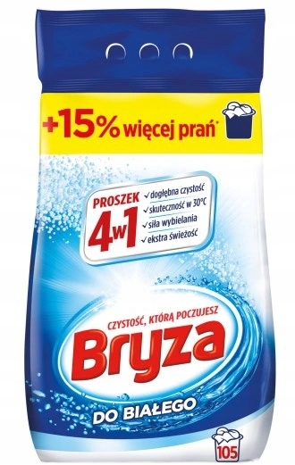 

Bryza, 4w1 Proszek do prania białego, 6,82 kg