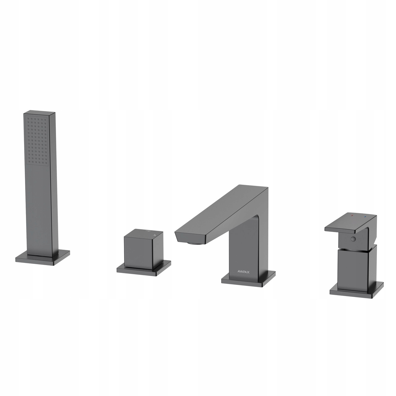 4-otvorová vaňová batéria Avapax Vellano Gun Metal Mat 206 mm