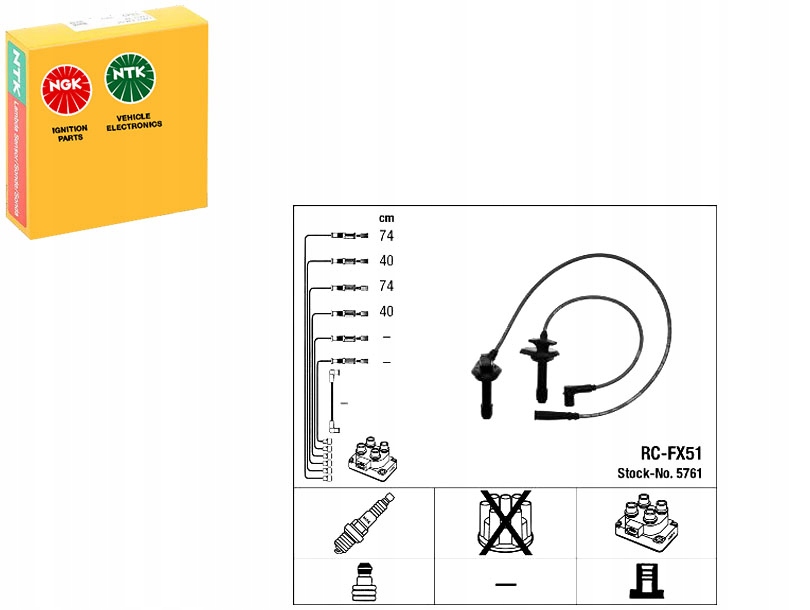 Zapalovací Kabely Subaru Party 2.0 Turbo 98- Ng