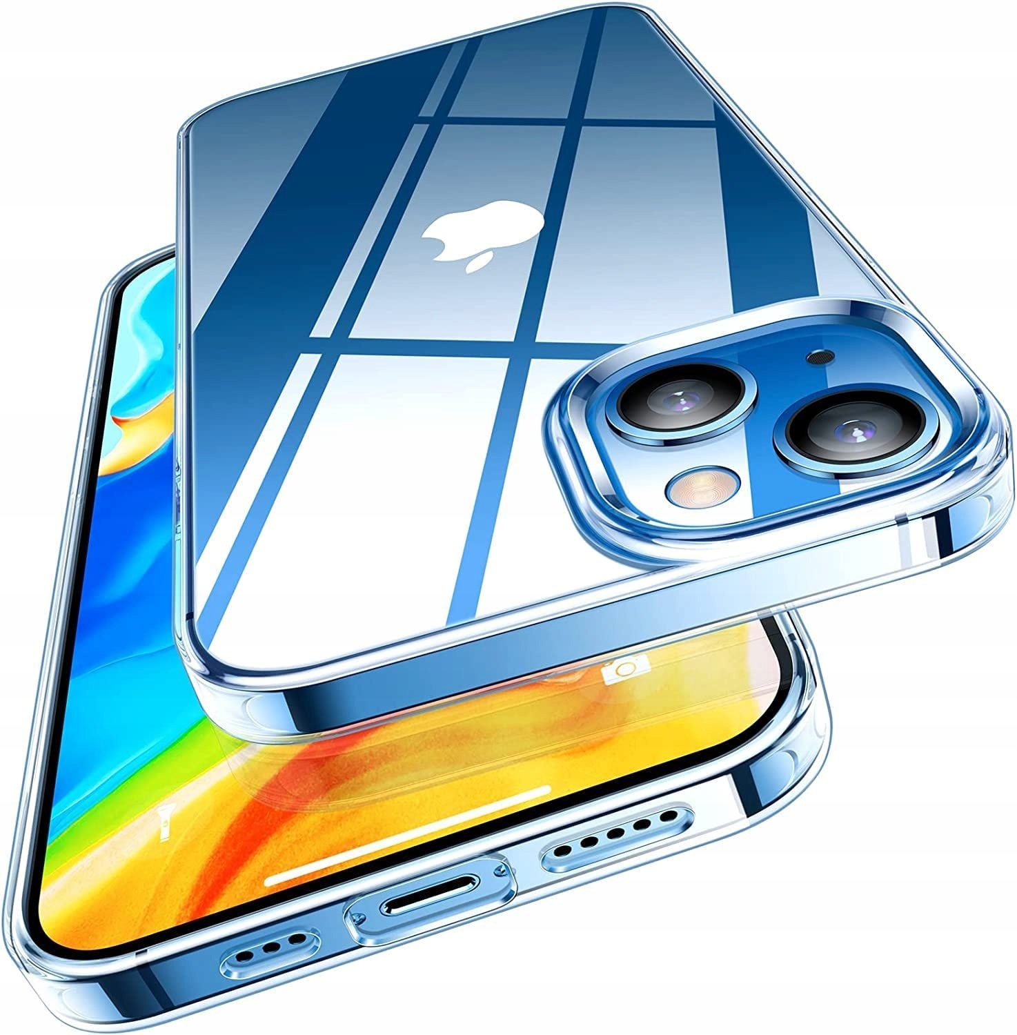 Etui Clear Case do iPhone 13 / iPhone 14 +2x SZKŁO Marka CosmoTel