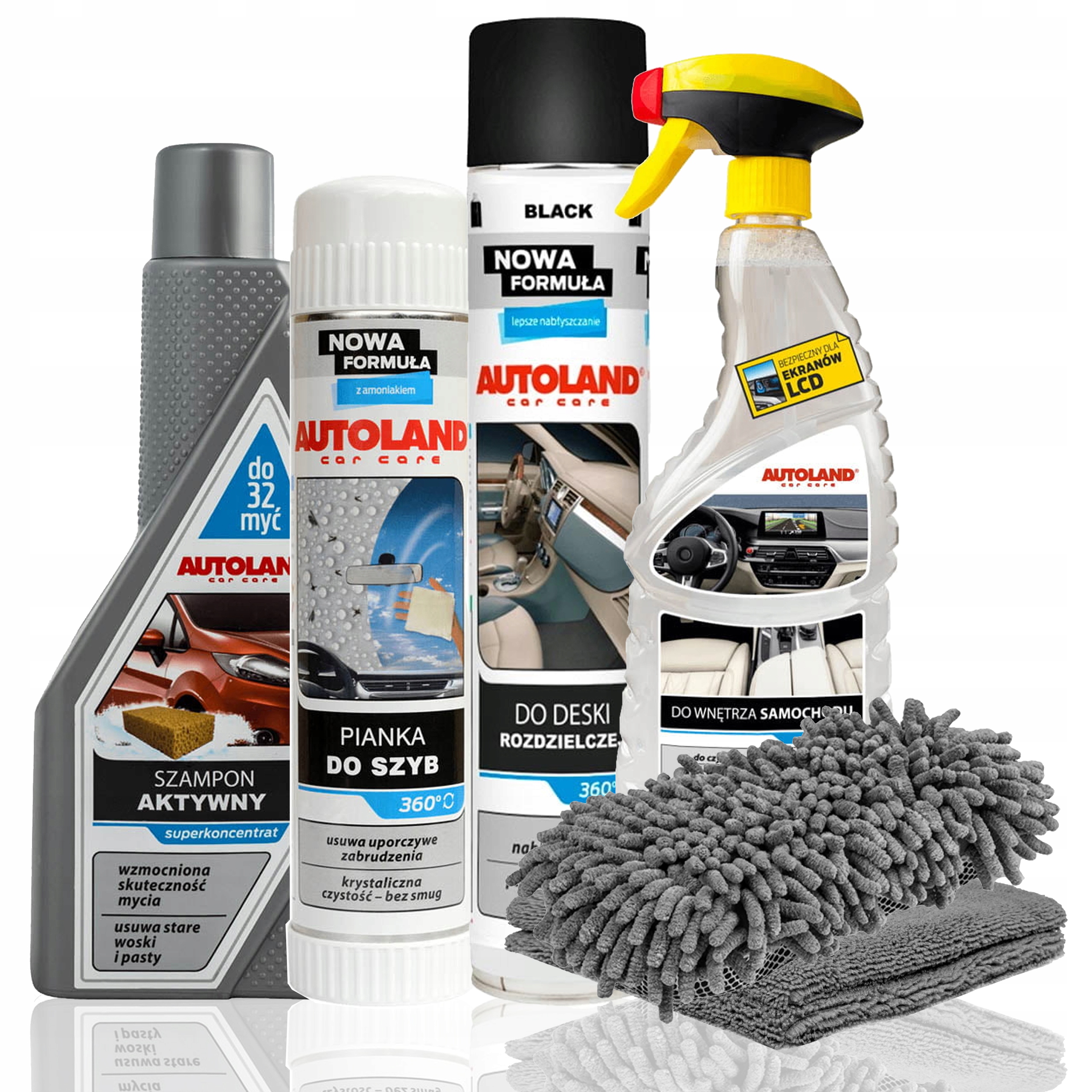 Sada Na Čištění Mytí Auta Uvnitř Autolandu