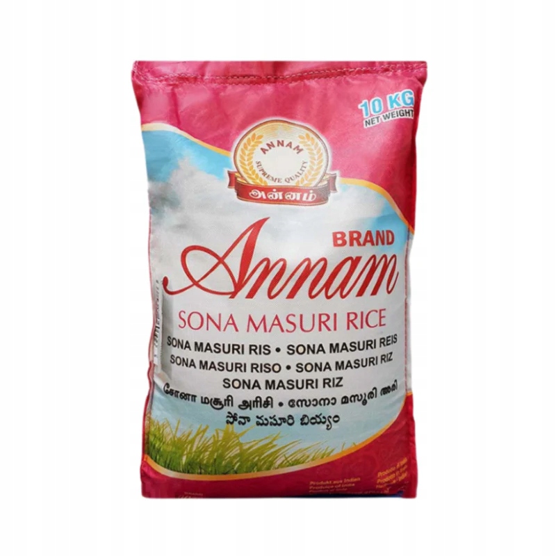Levně Rýže Sona Masoori Anaam 10 kg – lehká sypká rýže z jižní Indie