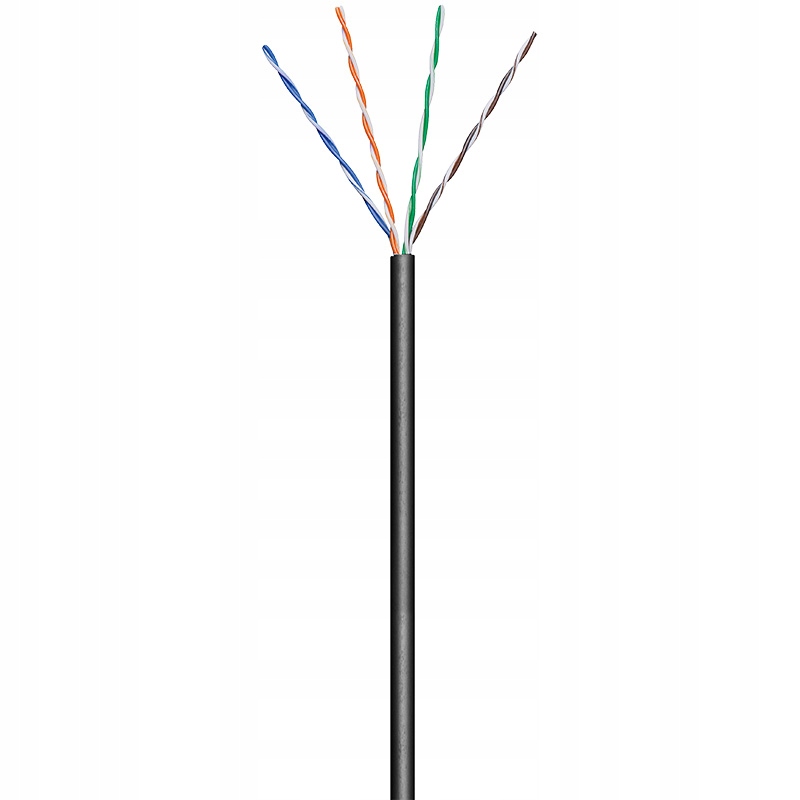 Skrętka CAT5e U/utp Pe Awg 24/1 Goobay 100m kabel Sieciowy Lan Monitoring