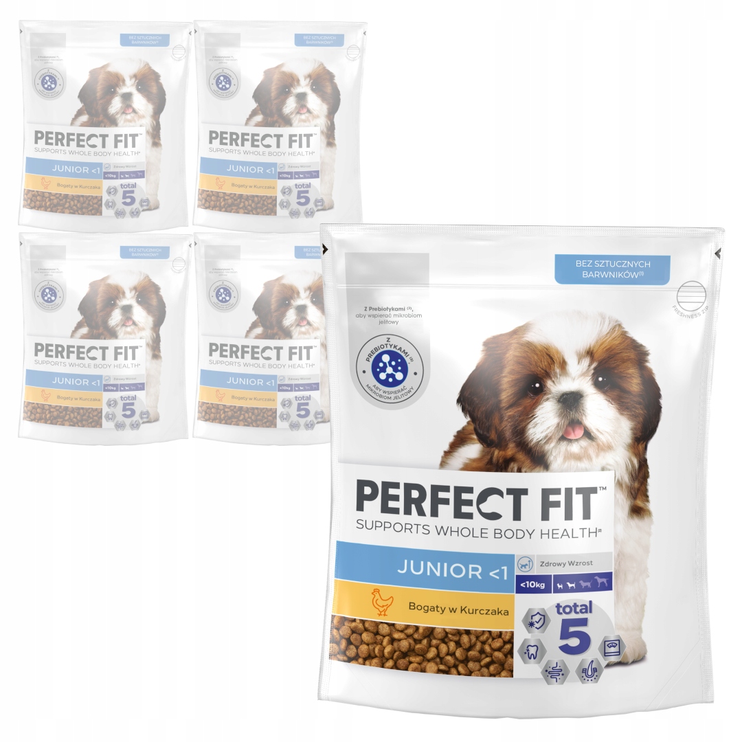 Levně Perfect Fit Junior Malá plemena Kuřecí Krmivo 5x825g