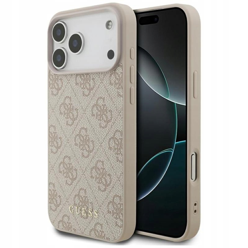 Pouzdro Pro Iphone 17 Pro Max Růžové Guess Classic Originální Elegantní Pouzdro