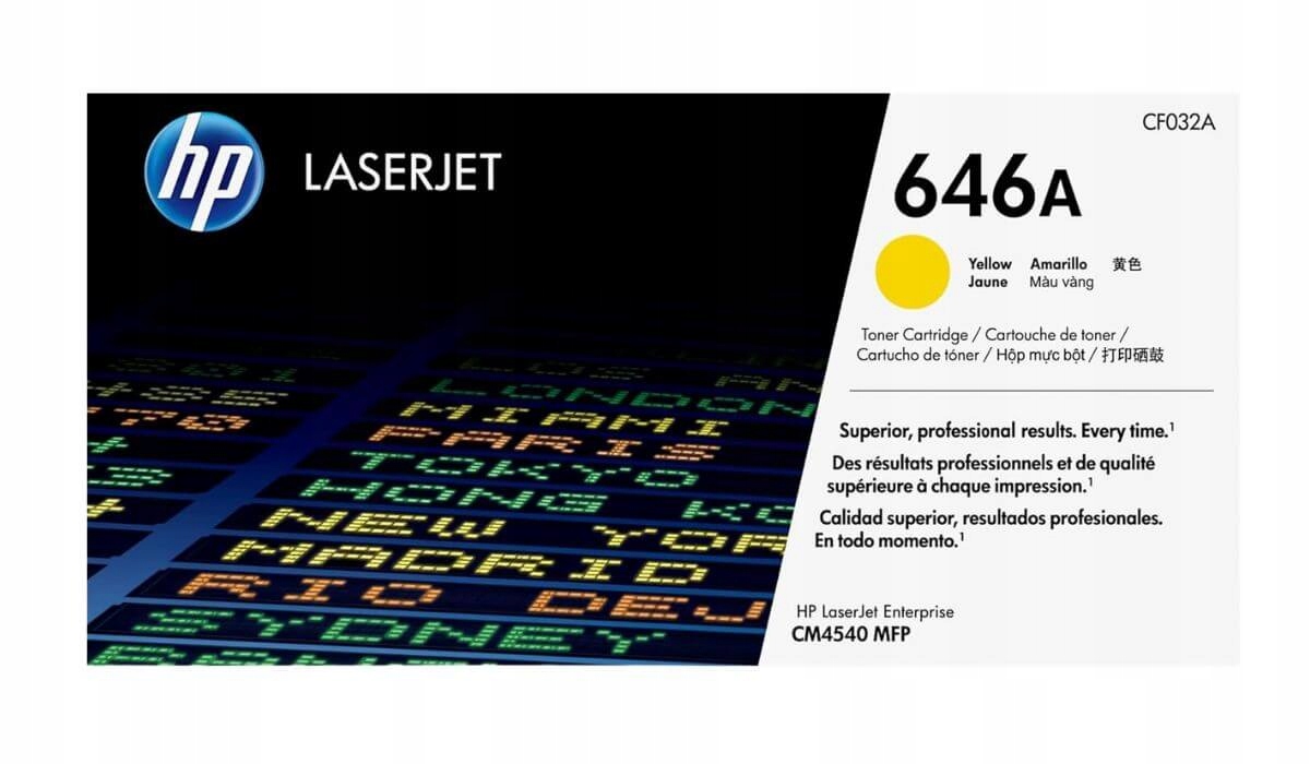 Toner Hp 646A CF032A Y Originál Yellow Žltý CM4540