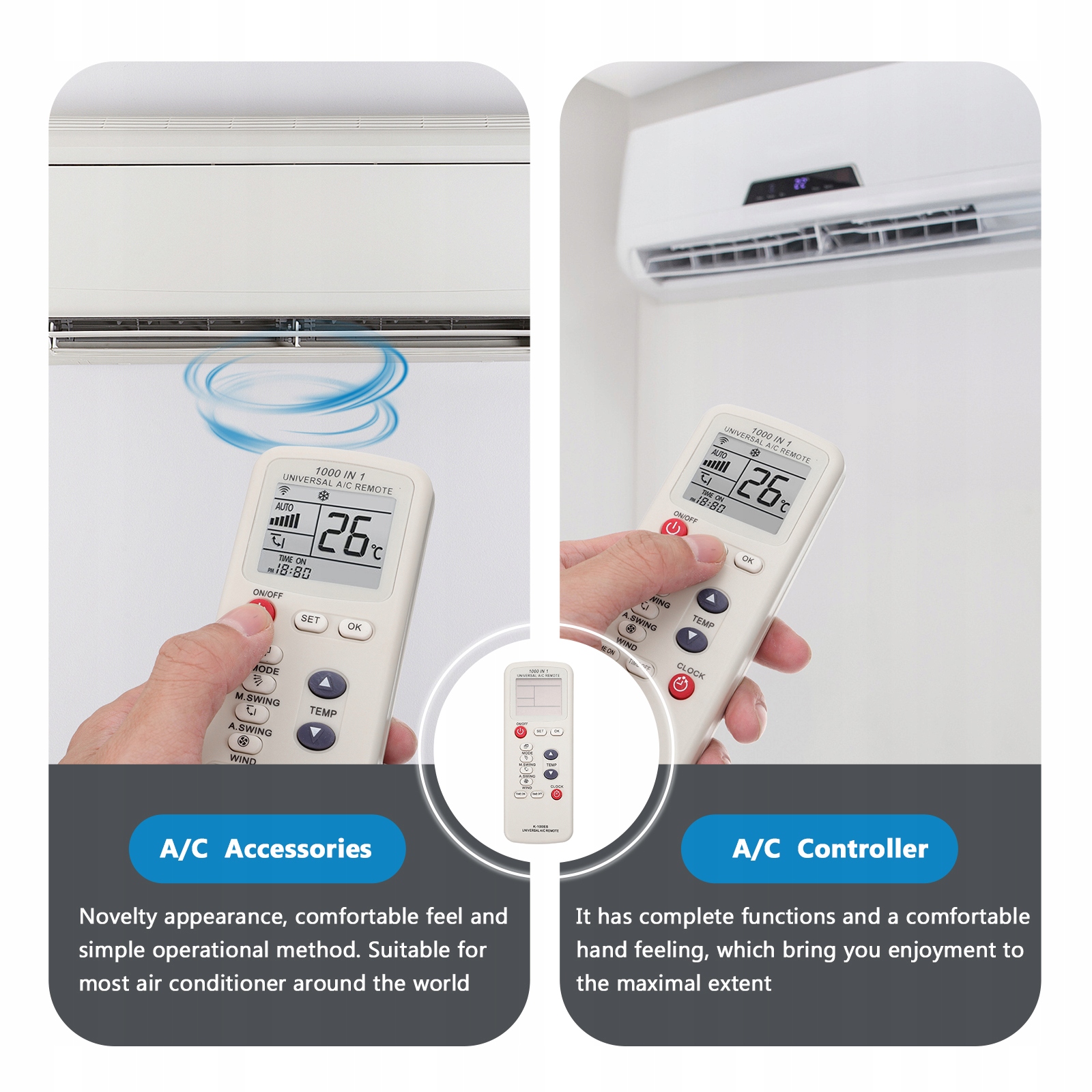 KLIMATYZATOR UNIWERSALNY ZDALNIE STEROWANY Liczba elementów w zestawie 0 szt.